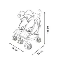 Twins Pushchair (side by side)